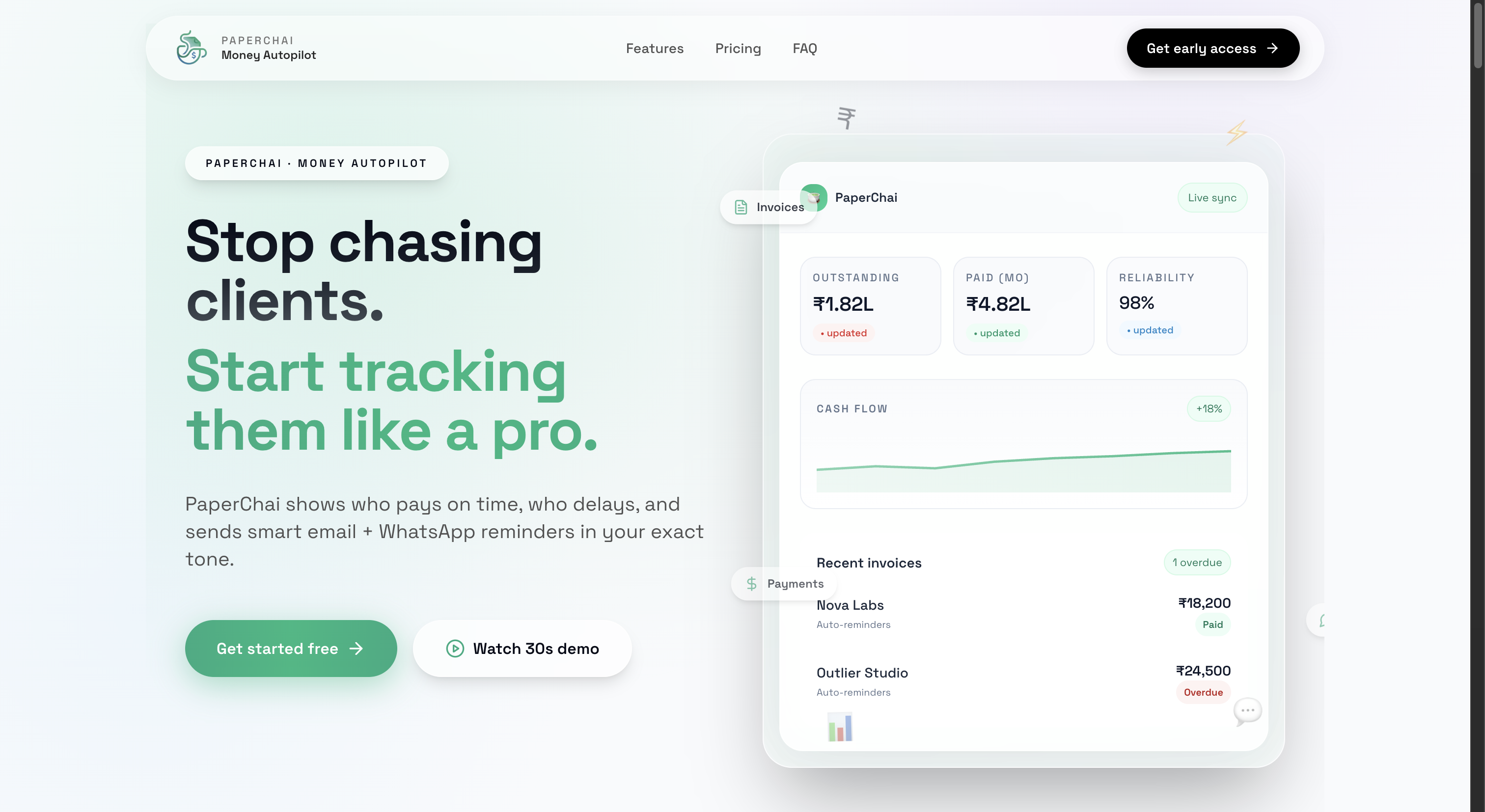 Smart Invoice Agent - AI-Powered Billing System Interface